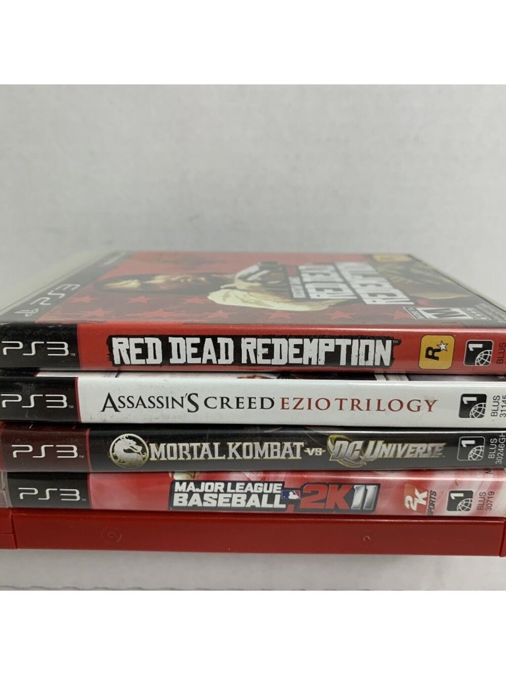 PS3 Lot of 5 Games | Red Dead, Assassin's Creed, MLB, Saints Row2, Mortal Kombat